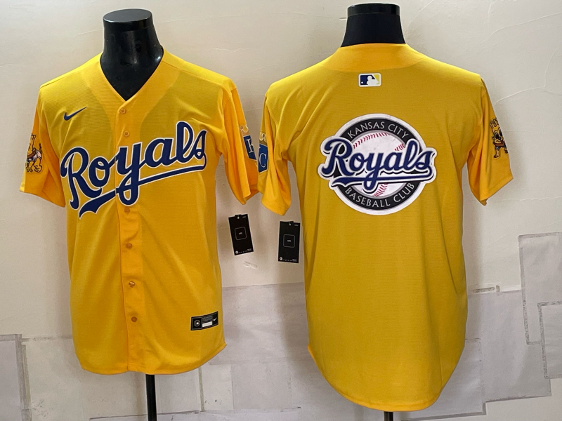Men 2026 Kansas City Royals yellow black Nike MLB jersey 0909001->kansas city royals->MLB Jersey